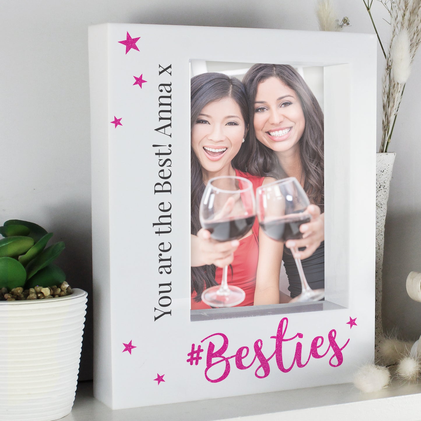 Personalised Besties 5x7 Box Photo Frame - MK&JD Gifts
