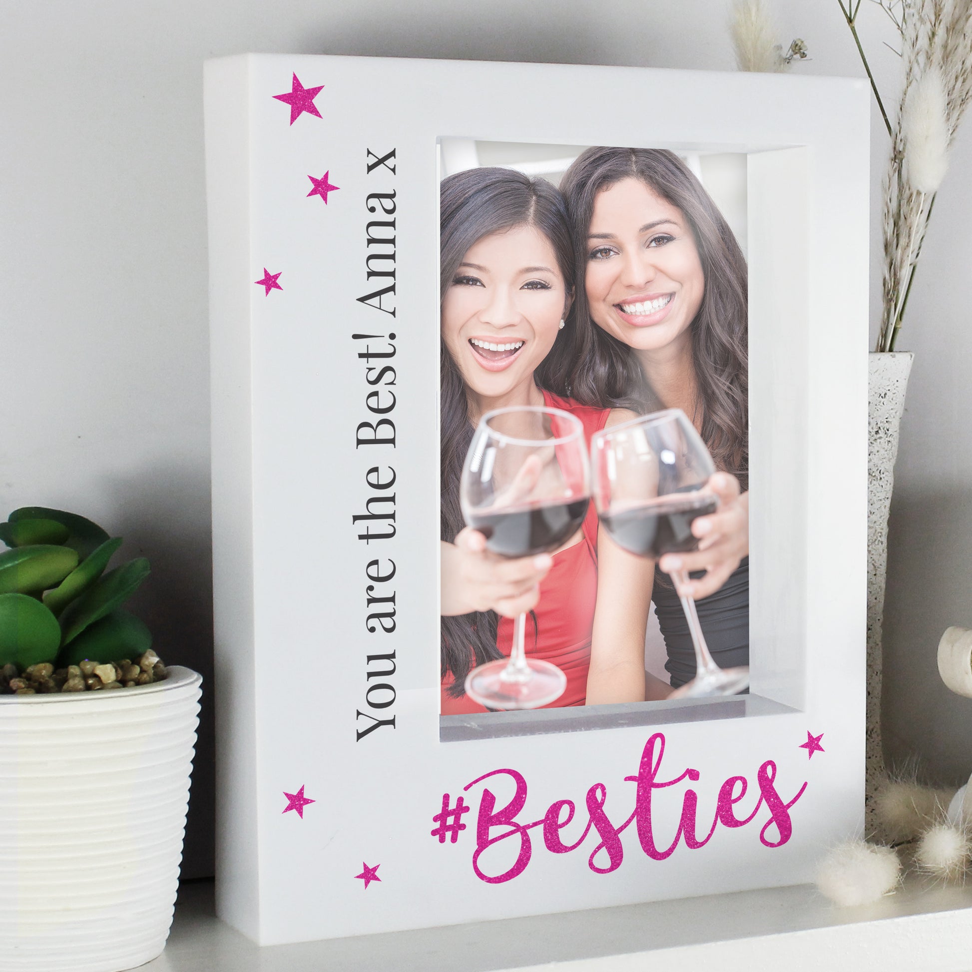 Personalised Besties 5x7 Box Photo Frame - MK&JD Gifts