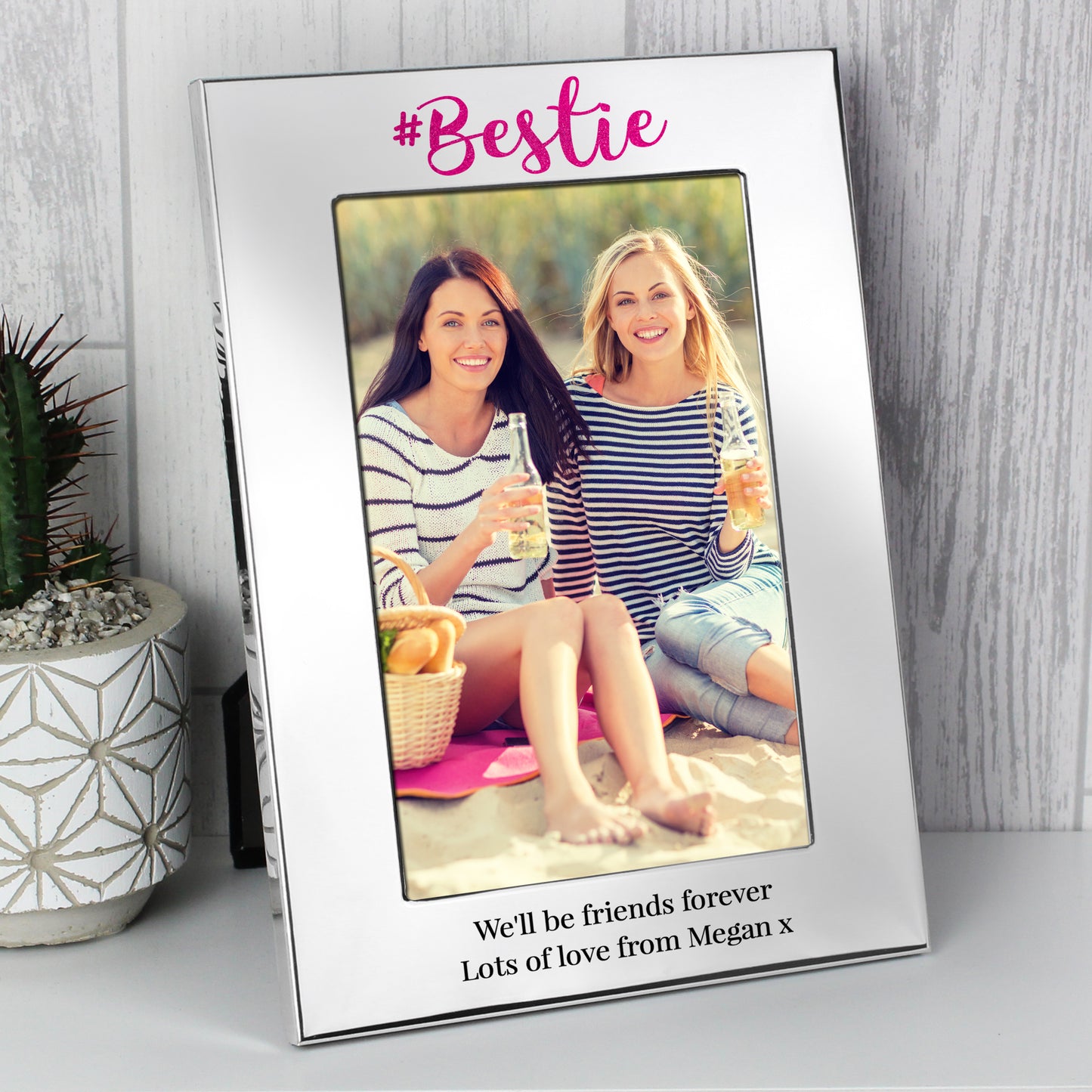 Personalised #Bestie 6x4 Silver Photo Frame - MK&JD Gifts
