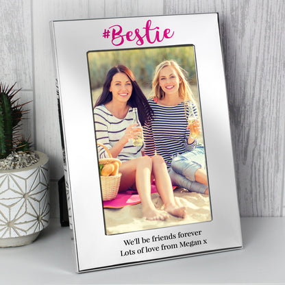 Personalised #Bestie 6x4 Silver Photo Frame - MK&JD Gifts