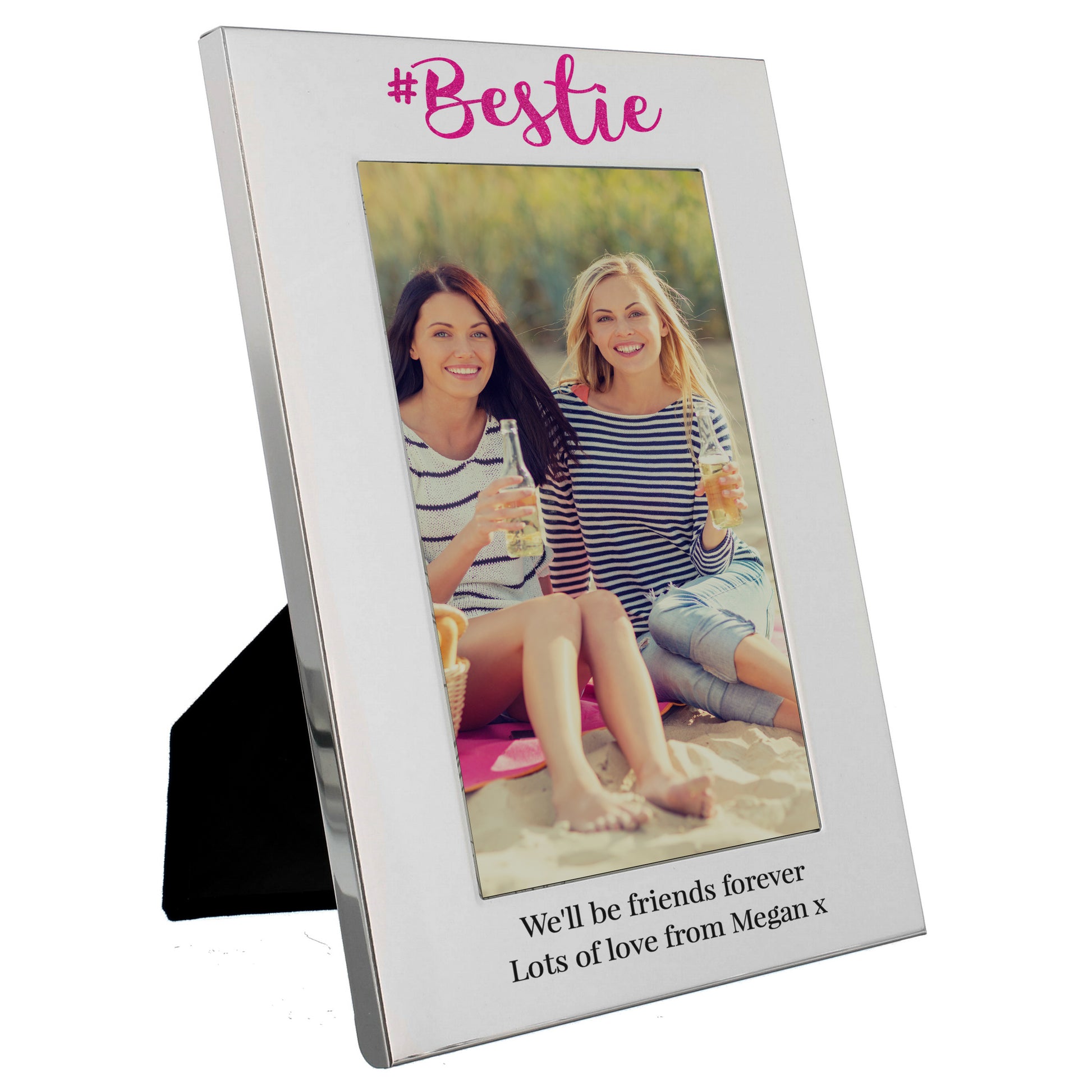 Personalised #Bestie 6x4 Silver Photo Frame - MK&JD Gifts