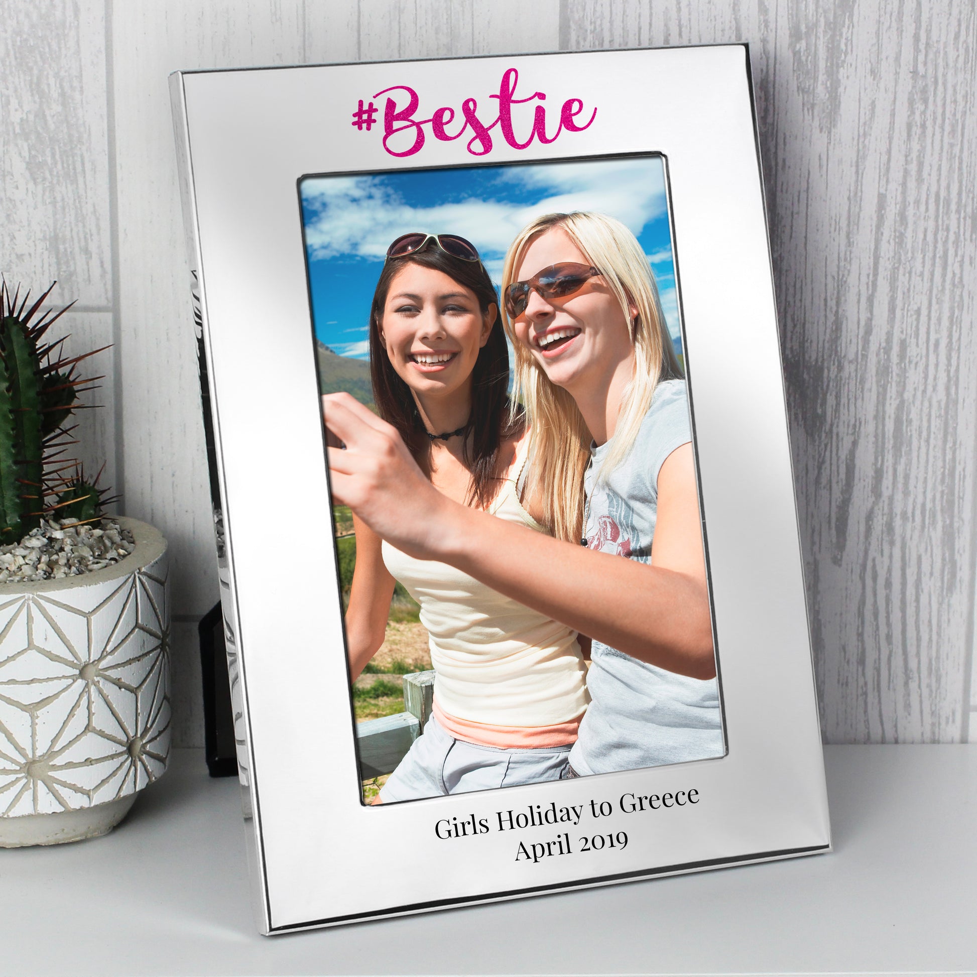 Personalised #Bestie 6x4 Silver Photo Frame - MK&JD Gifts