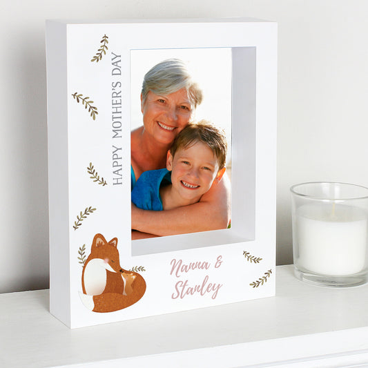 Personalised Mummy and Me Fox 5x7 Box Photo Frame - MK&JD Gifts