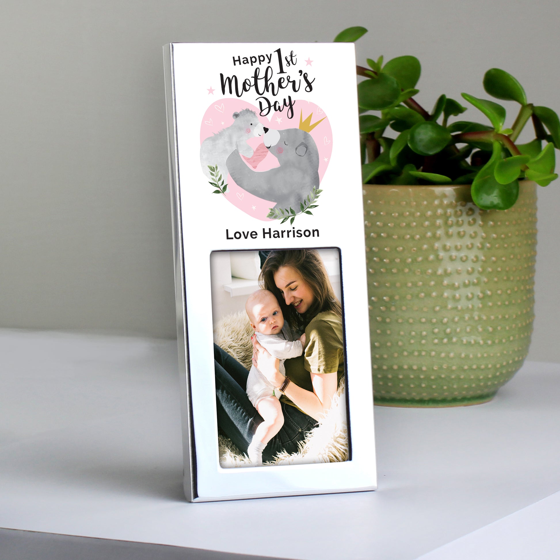 Personalised 1st Mothers Day Mama Bear 2x3 Photo Frame - MK&JD Gifts