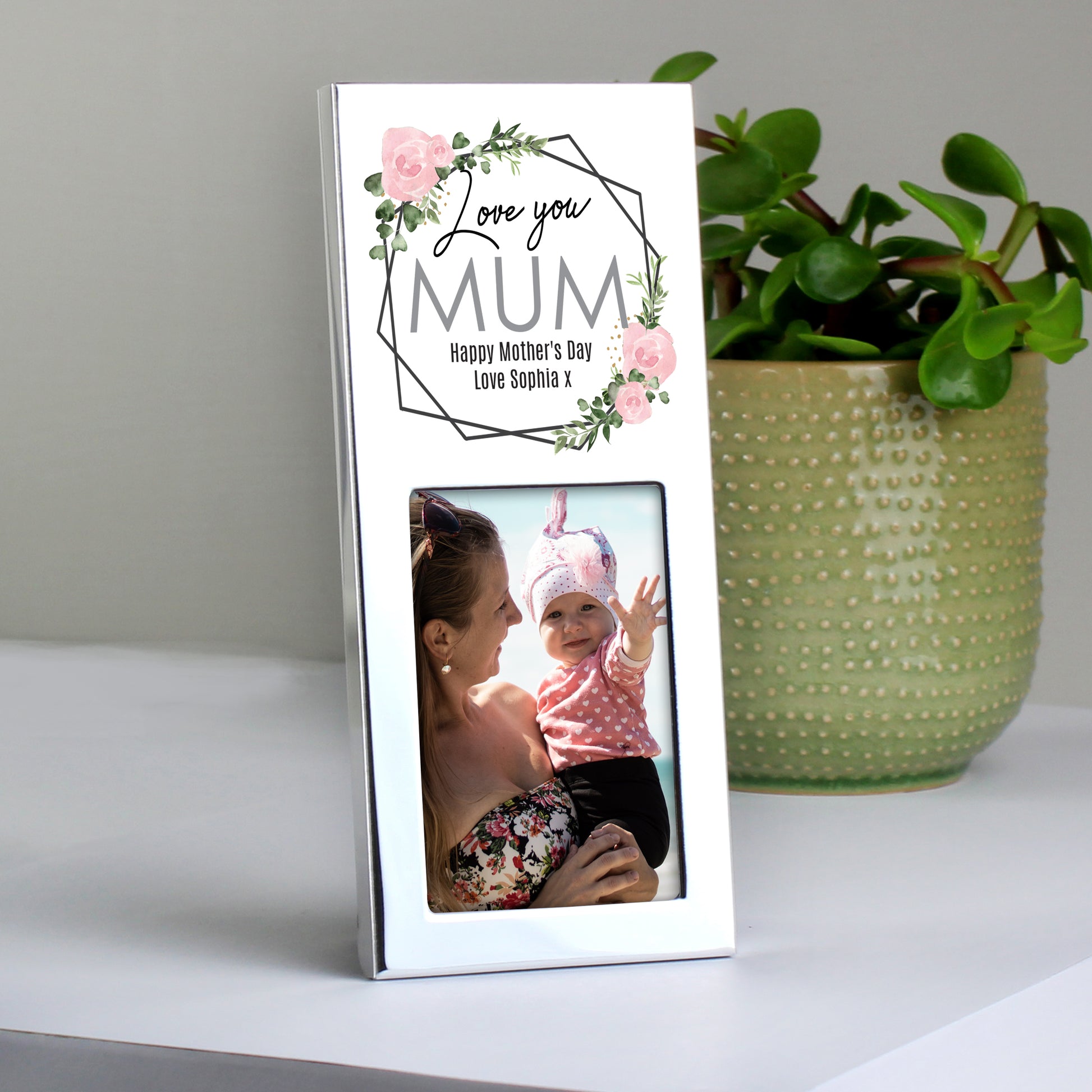 Personalised Abstract Rose 2x3 Photo Frame - MK&JD Gifts