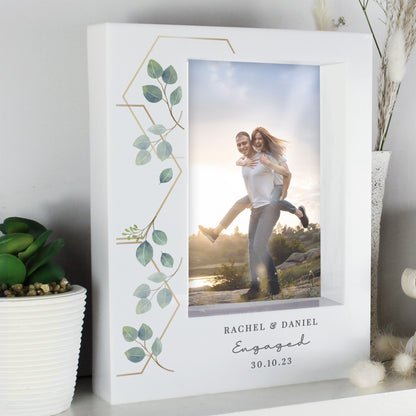 Personalised Botanical 6x4 Box Photo Frame - MK&JD Gifts