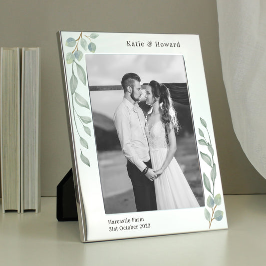 Personalised Botanical 5x7 Photo Frame - MK&JD Gifts