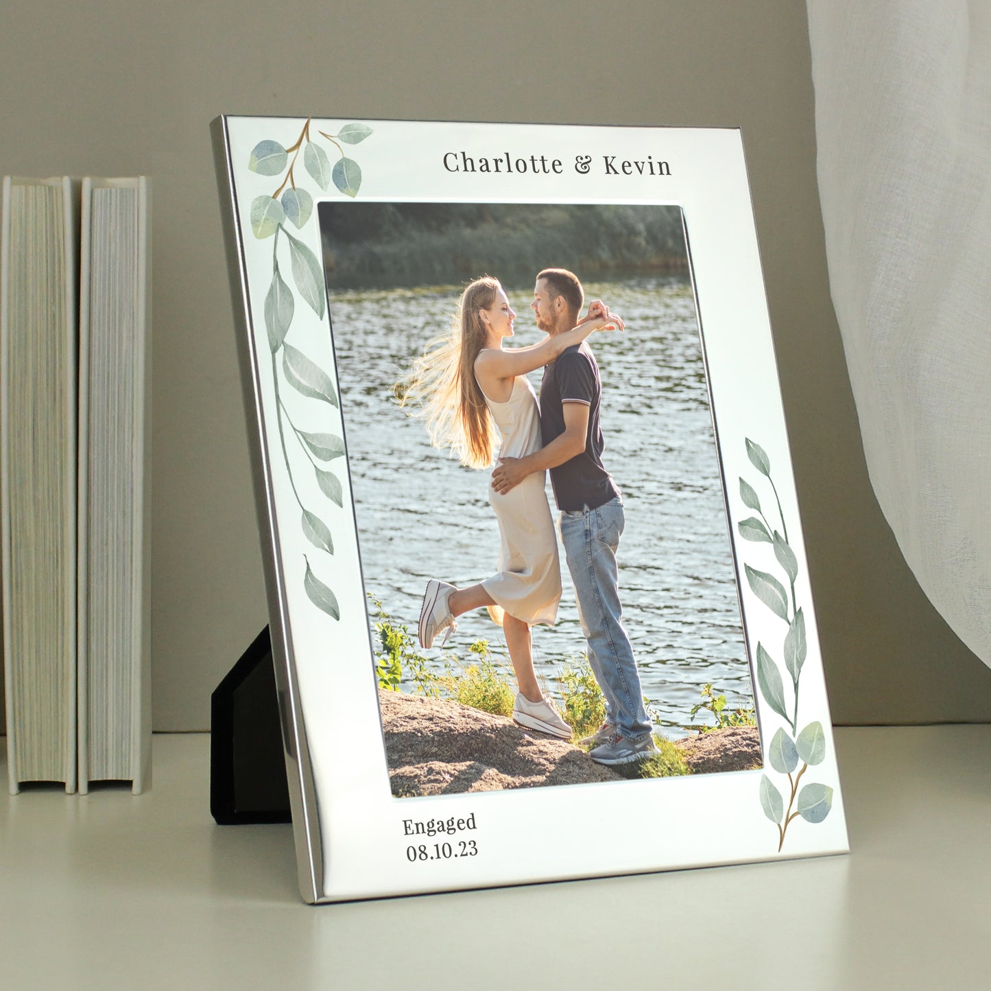 Personalised Botanical 5x7 Photo Frame - MK&JD Gifts