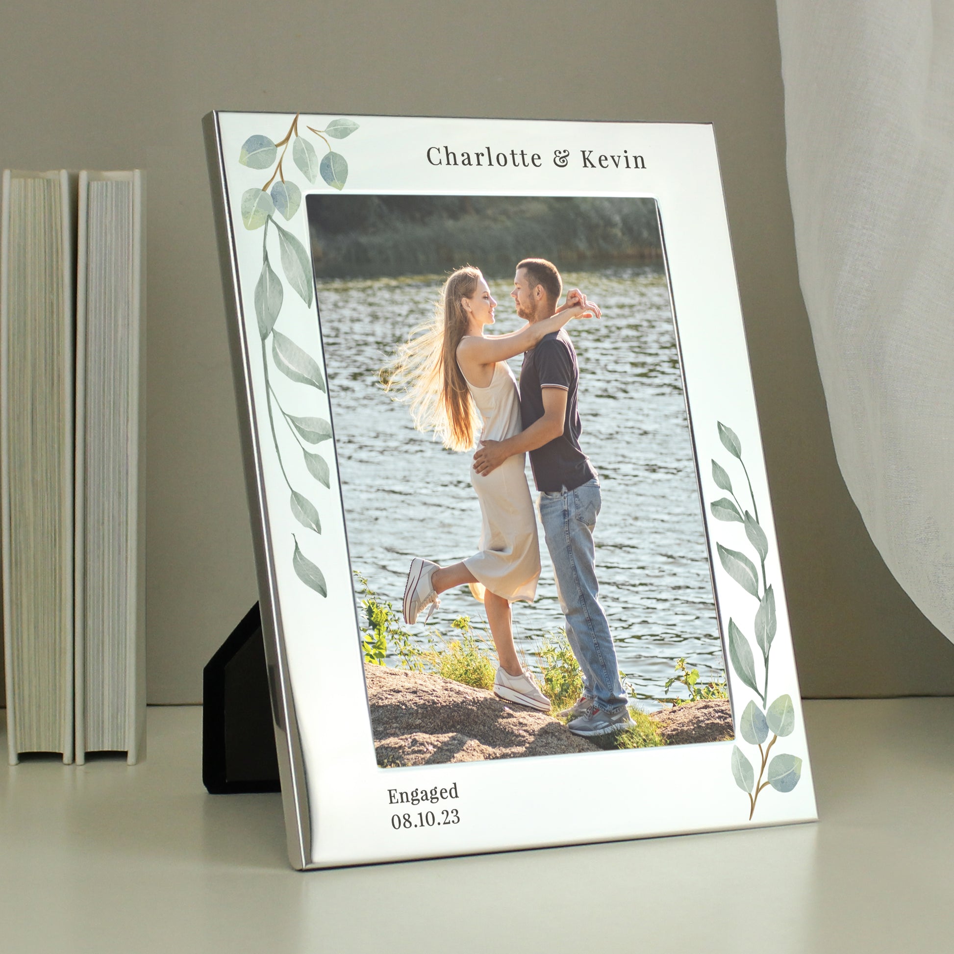 Personalised Botanical 5x7 Photo Frame - MK&JD Gifts