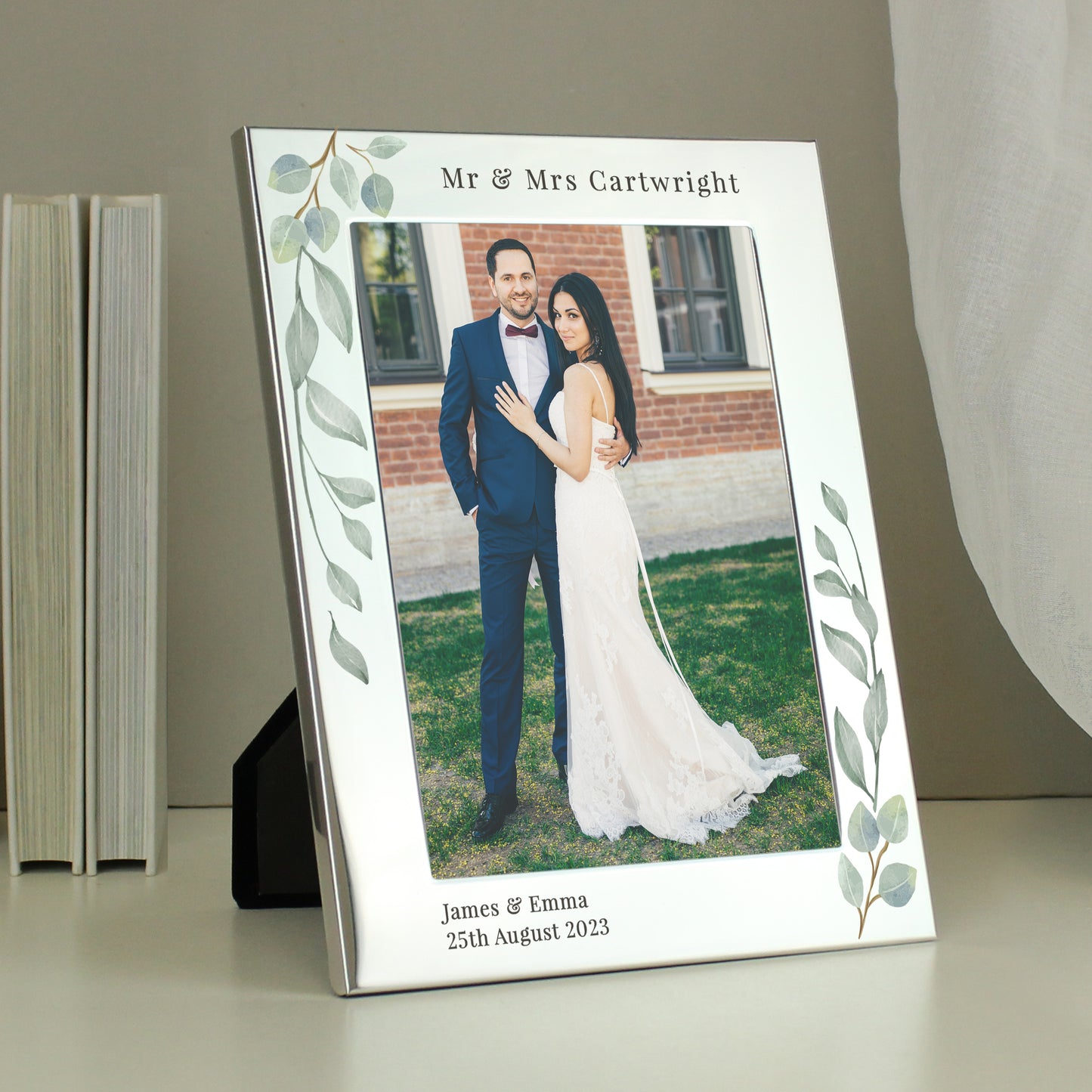 Personalised Botanical 5x7 Photo Frame - MK&JD Gifts