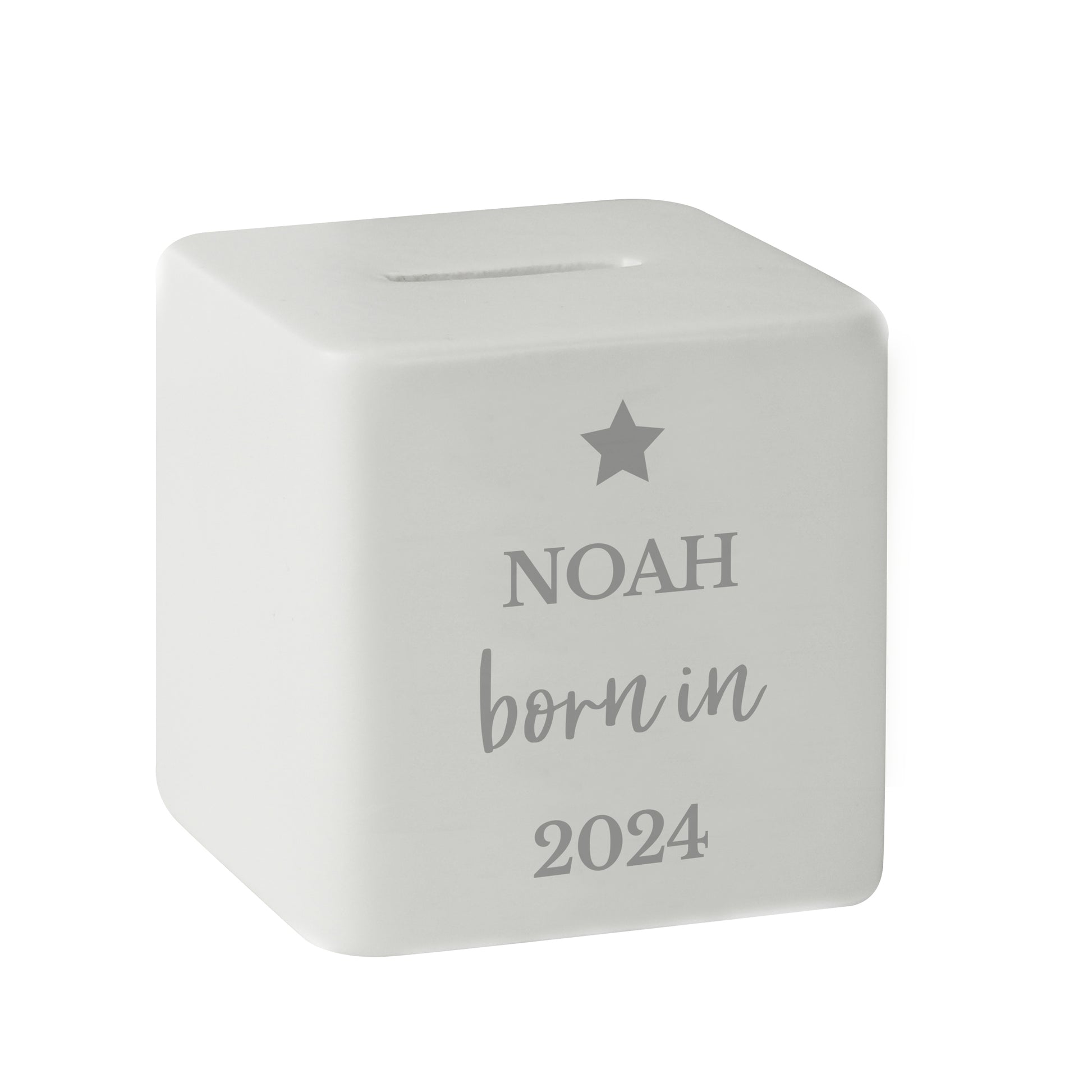 Personalised Born in Money Box - MK&JD Gifts