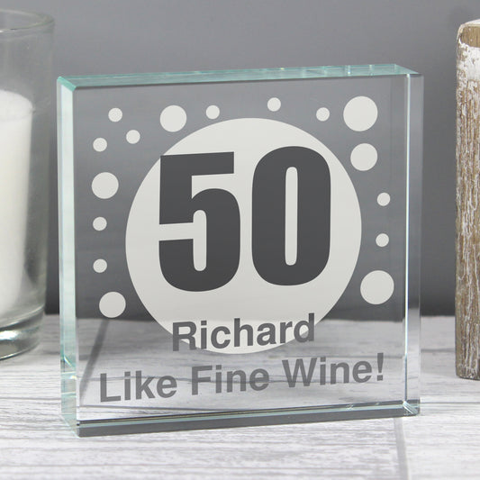 Personalised Spots Age Crystal Token - MK&JD Gifts