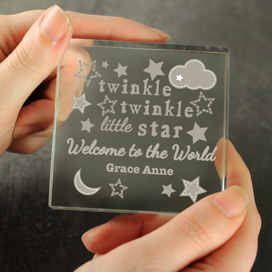 Personalised Twinkle Twinkle Crystal Token - MK&JD Gifts