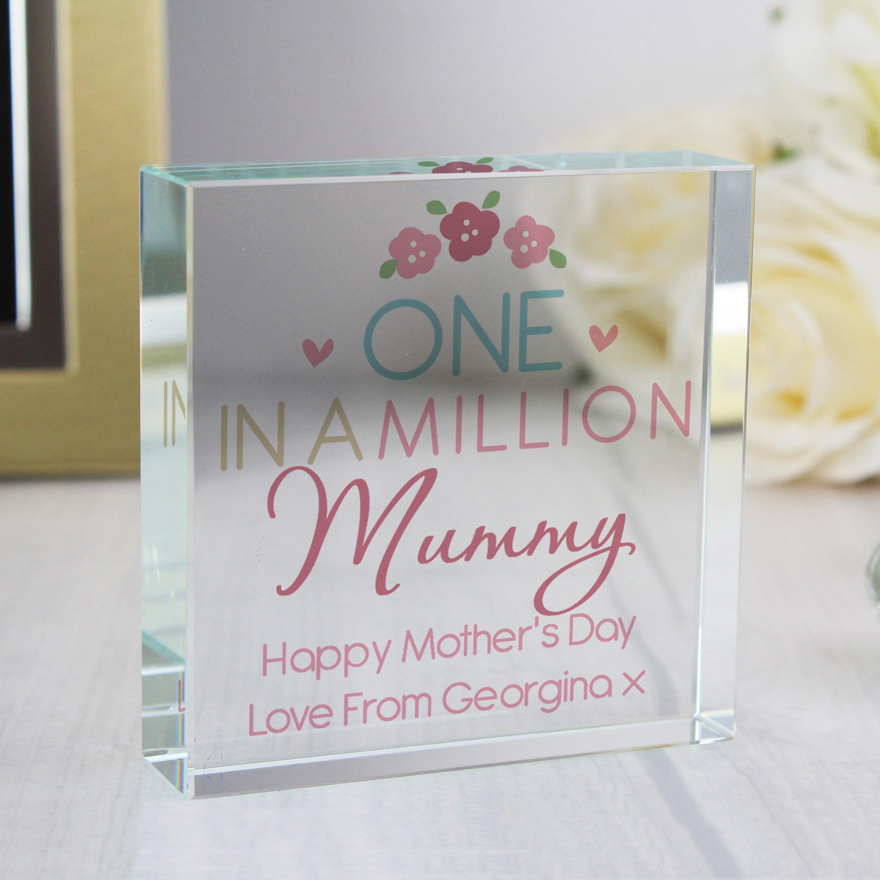 Personalised One in a Million Crystal Token - MK&JD Gifts