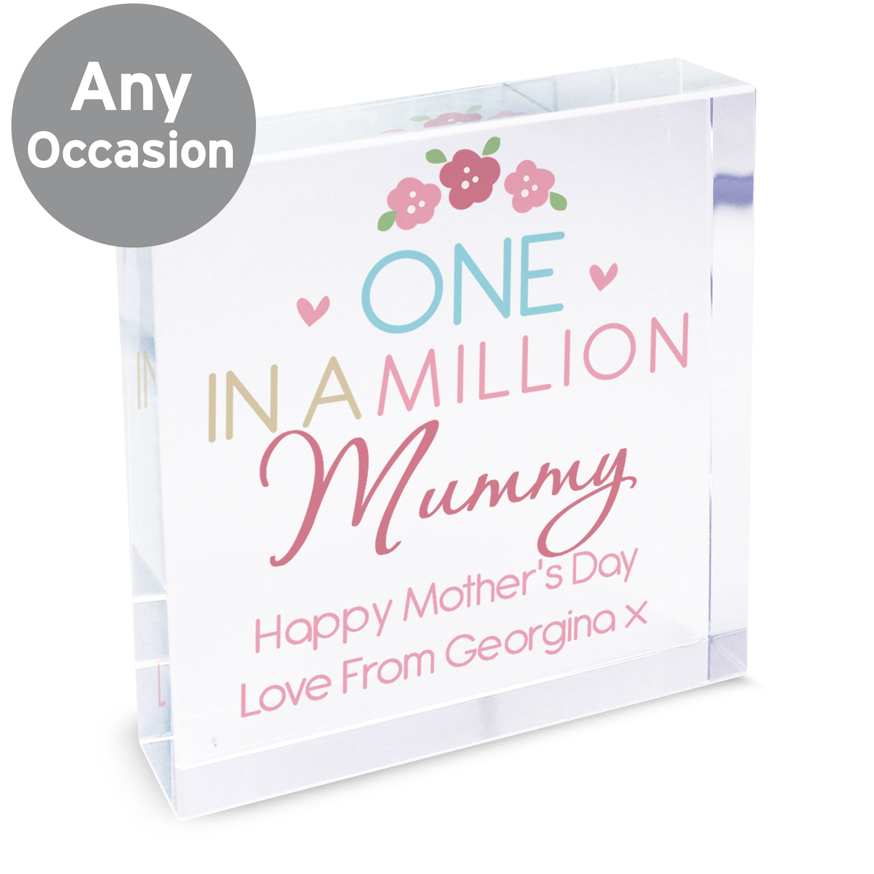 Personalised One in a Million Crystal Token - MK&JD Gifts