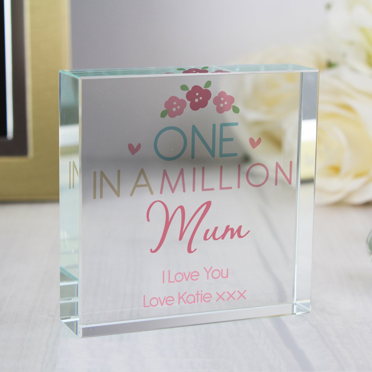 Personalised One in a Million Crystal Token - MK&JD Gifts