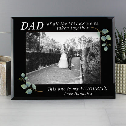 Personalised 'Of All The Walks' 5x7 Glass Wedding Frame - MK&JD Gifts