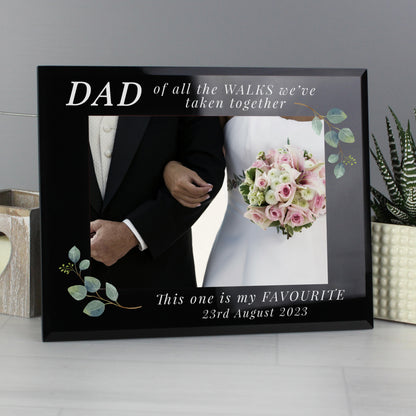 Personalised 'Of All The Walks' 5x7 Glass Wedding Frame - MK&JD Gifts
