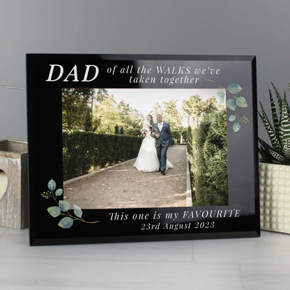 Personalised 'Of All The Walks' 5x7 Glass Wedding Frame - MK&JD Gifts
