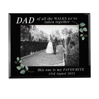 Personalised 'Of All The Walks' 5x7 Glass Wedding Frame - MK&JD Gifts