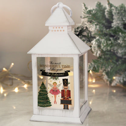 Personalised Nutcracker White Lantern - MK&JD Gifts