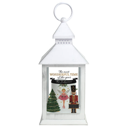 Personalised Nutcracker White Lantern - MK&JD Gifts