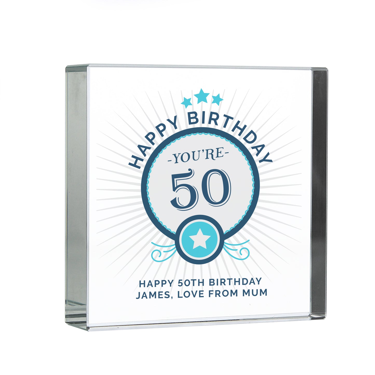 Personalised Birthday Crystal Token - MK&JD Gifts