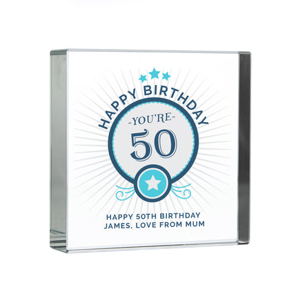 Personalised Birthday Crystal Token - MK&JD Gifts