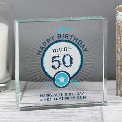 Personalised Birthday Crystal Token - MK&JD Gifts