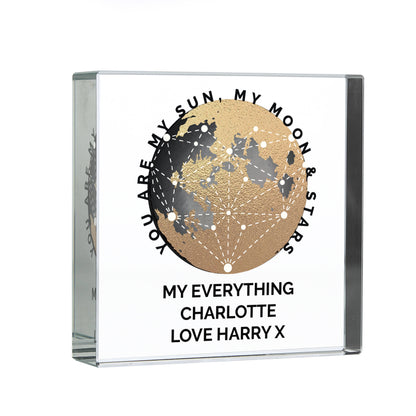 Personalised You Are My Sun My Moon Crystal Token - MK&JD Gifts