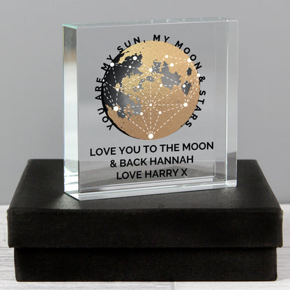 Personalised You Are My Sun My Moon Crystal Token - MK&JD Gifts