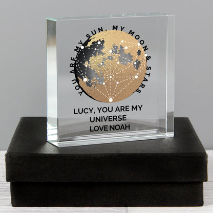 Personalised You Are My Sun My Moon Crystal Token - MK&JD Gifts
