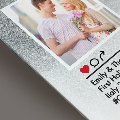 Personalised Instagram Post 4x4 Glitter Glass Photo Frame - MK&JD Gifts
