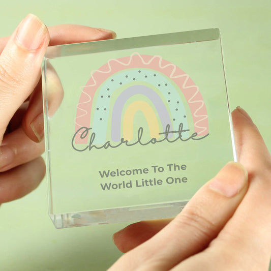 Personalised Rainbow Crystal Token - MK&JD Gifts