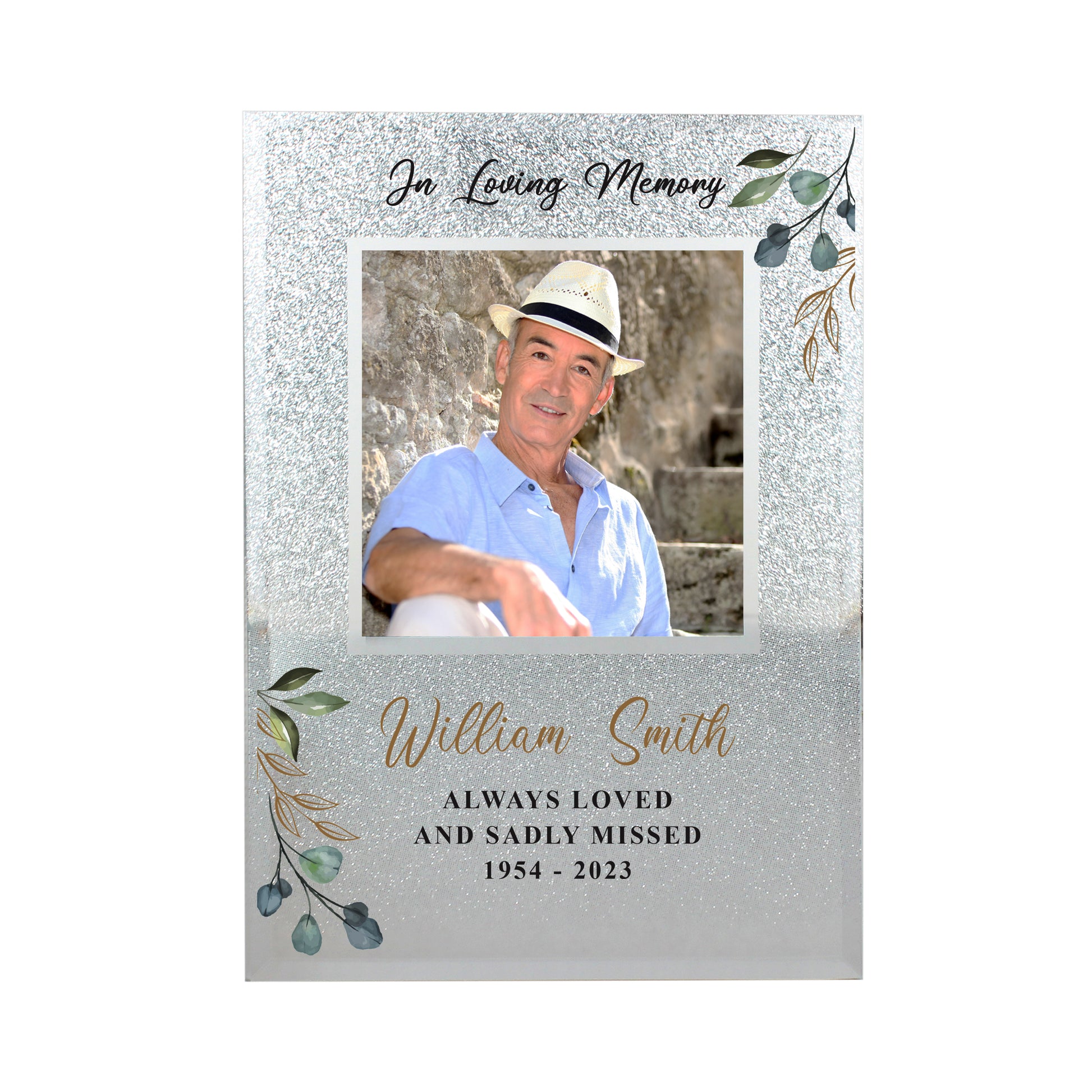 Personalised In Loving Memory 4x4 Glitter Frame - MK&JD Gifts