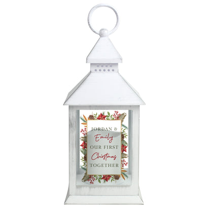 Personalised Christmas White LED Lantern - MK&JD Gifts