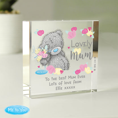 Personalised Me to You Lovely Mum Crystal Token - MK&JD Gifts