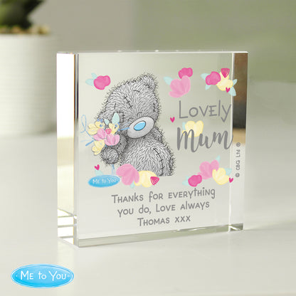 Personalised Me to You Lovely Mum Crystal Token - MK&JD Gifts