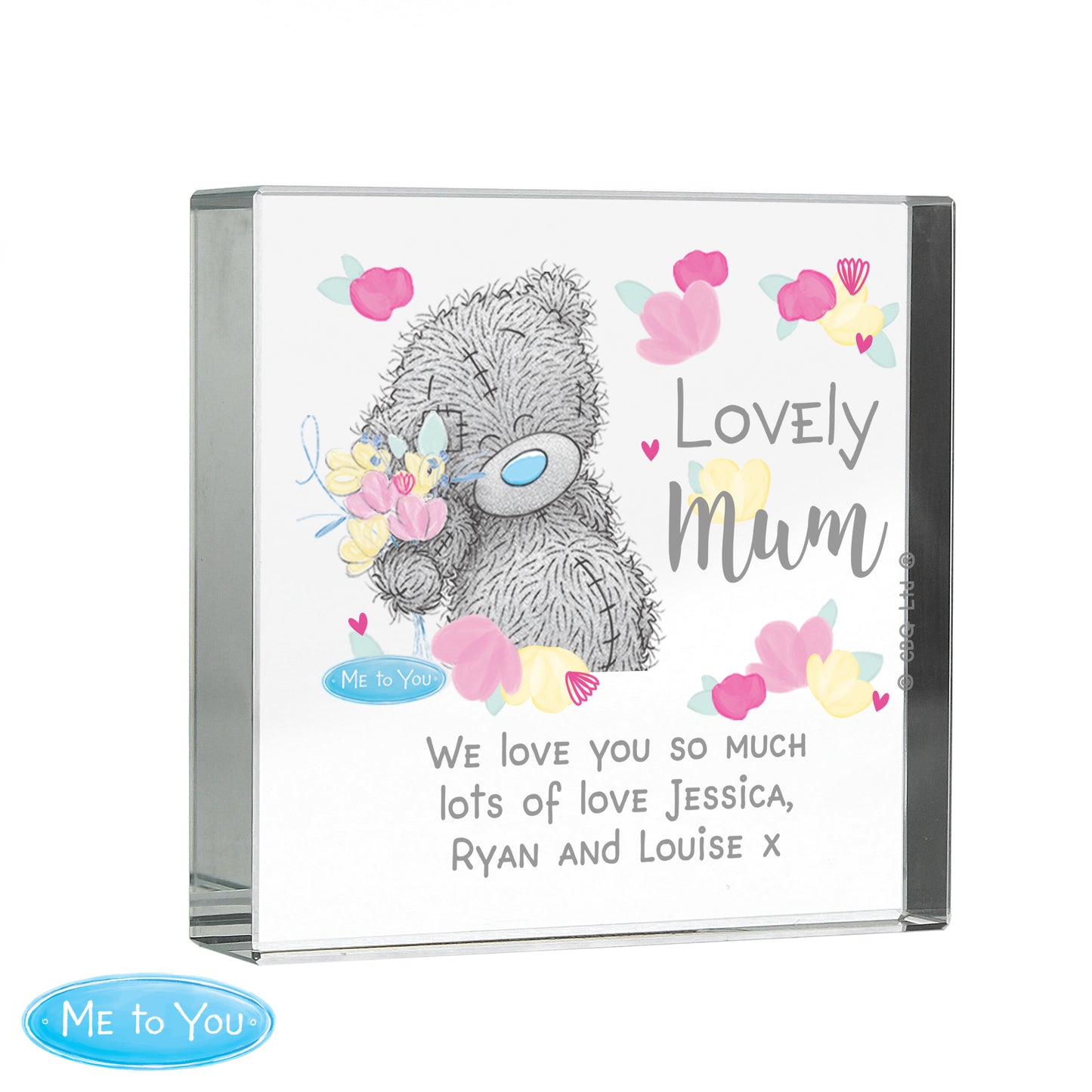 Personalised Me to You Lovely Mum Crystal Token - MK&JD Gifts