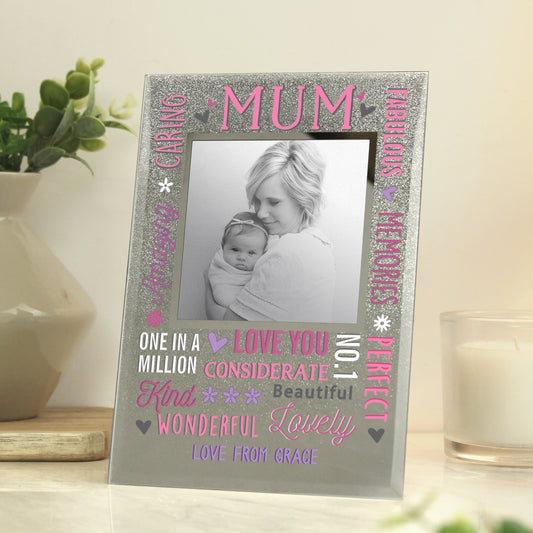 Personalised Mum Glitter Frame - MK&JD Gifts