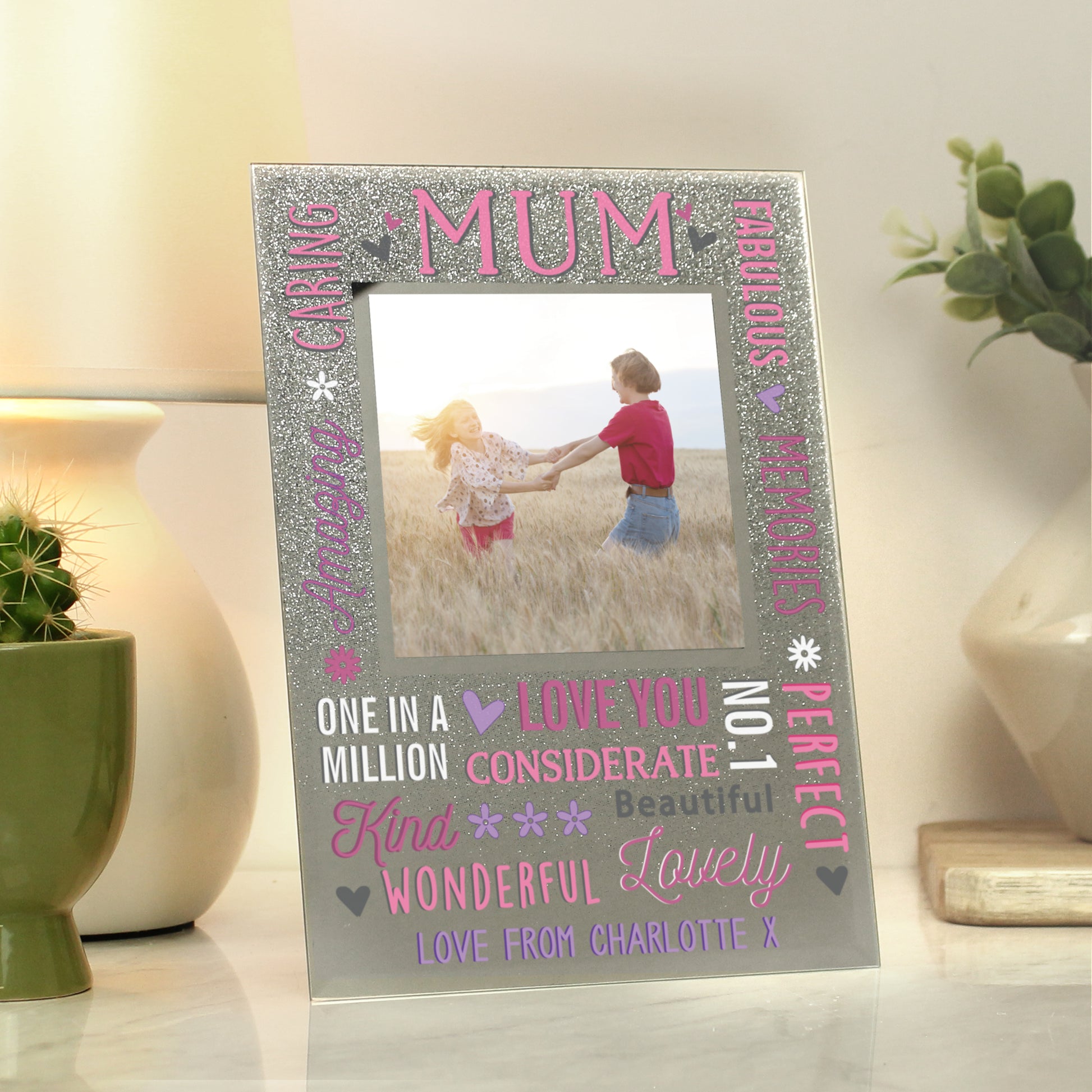 Personalised Mum Glitter Frame - MK&JD Gifts