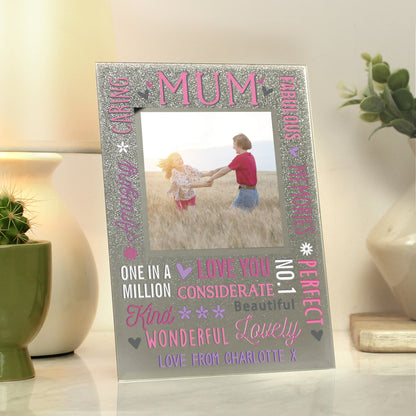 Personalised Mum Glitter Frame - MK&JD Gifts