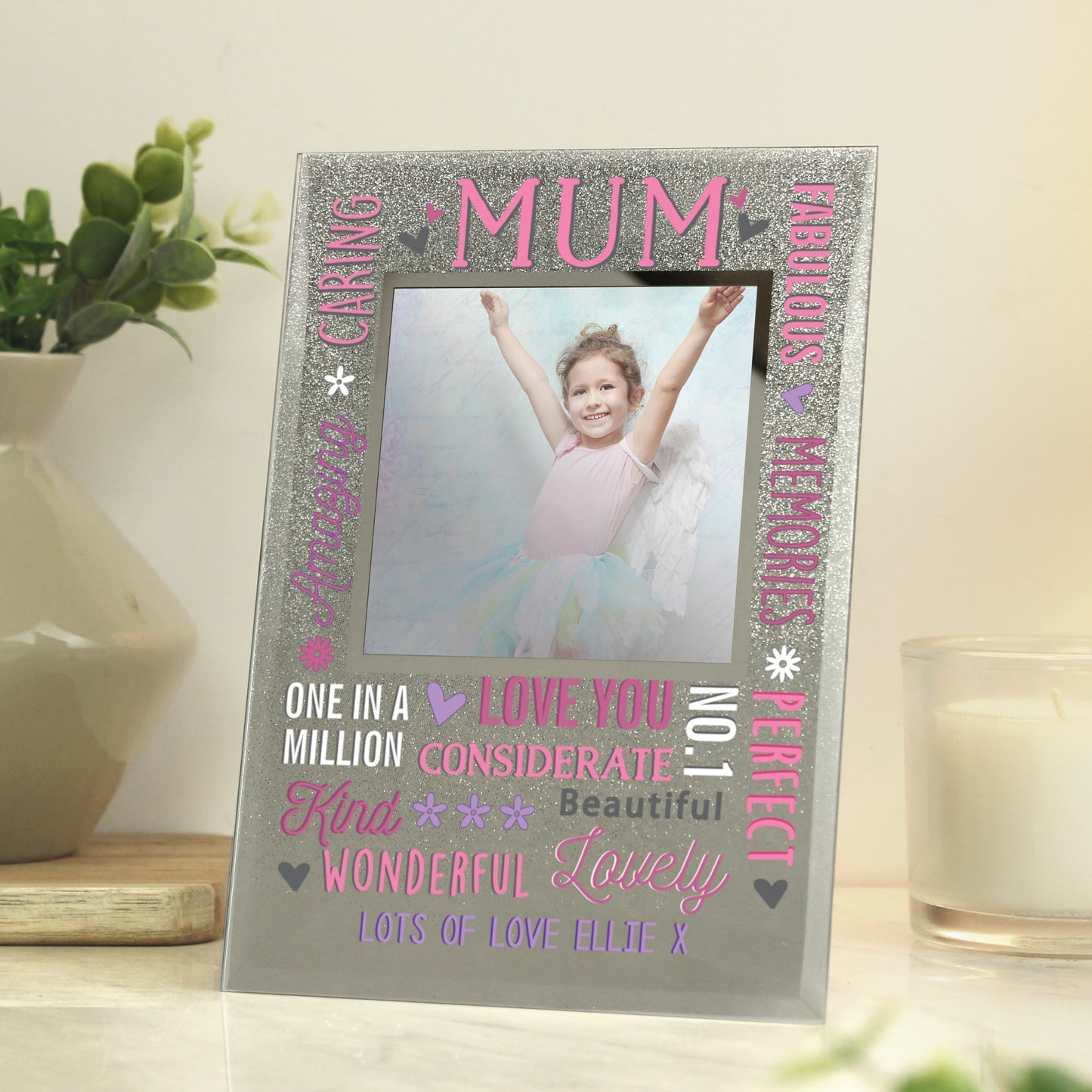Personalised Mum Glitter Frame - MK&JD Gifts
