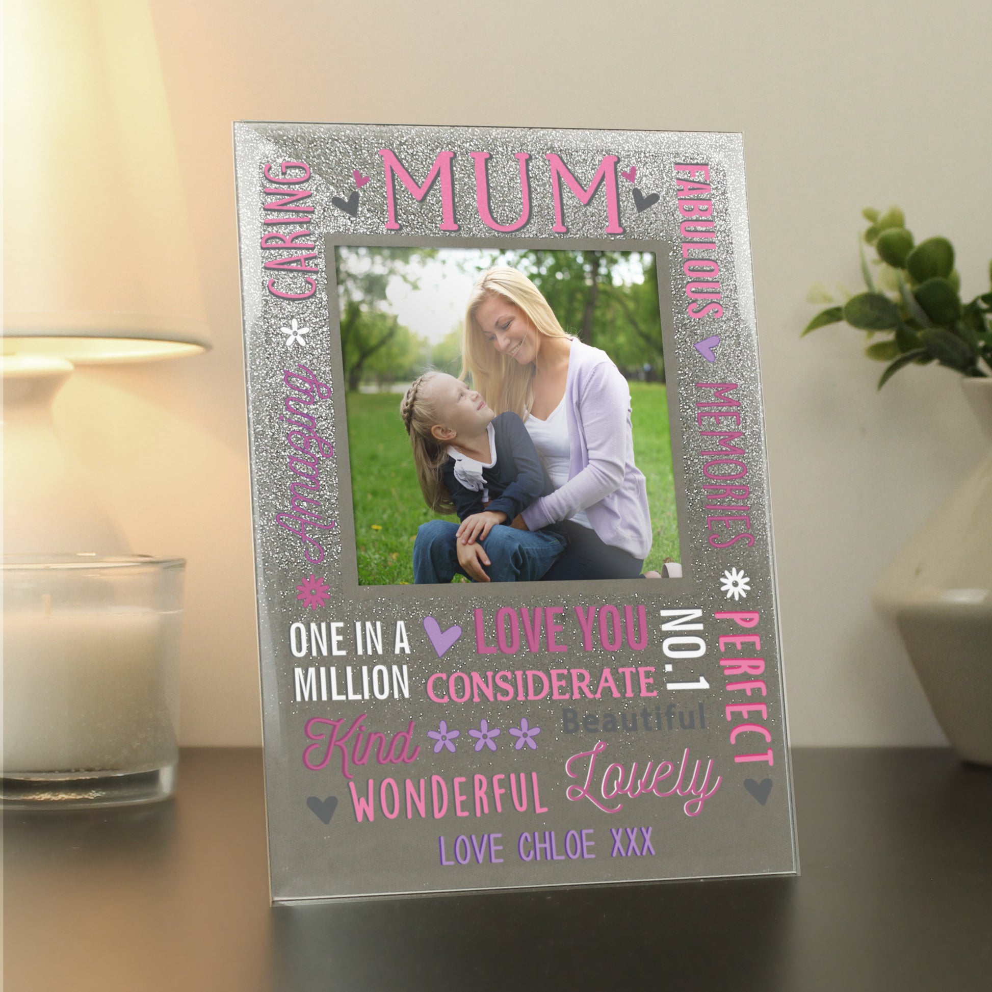 Personalised Mum Glitter Frame - MK&JD Gifts