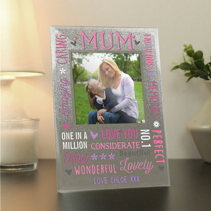 Personalised Mum Glitter Frame - MK&JD Gifts