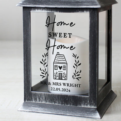 Personalised Home Black Lantern - MK&JD Gifts