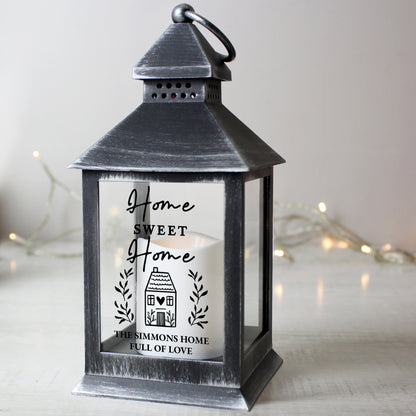 Personalised Home Black Lantern - MK&JD Gifts