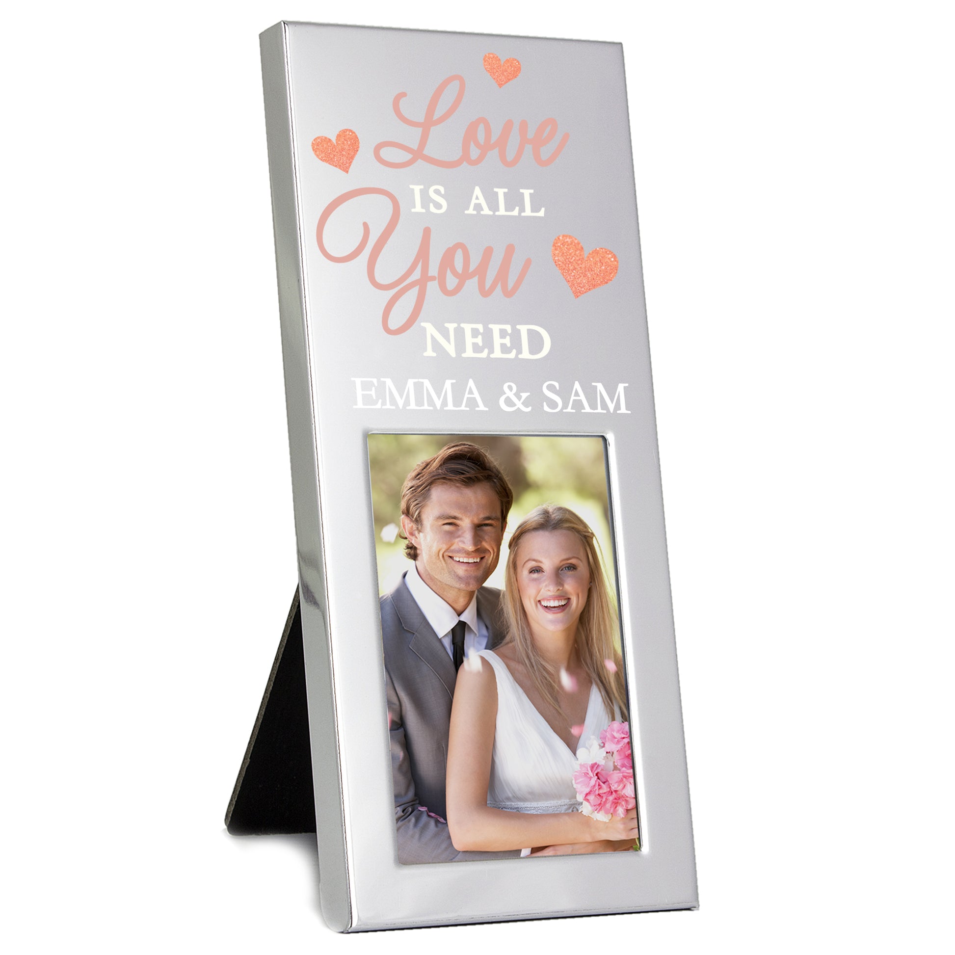 Personalised 'Love is All You Need' 2x3 Photo Frame - MK&JD Gifts