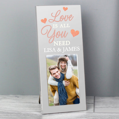 Personalised 'Love is All You Need' 2x3 Photo Frame - MK&JD Gifts