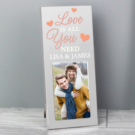 Personalised 'Love is All You Need' 2x3 Photo Frame - MK&JD Gifts